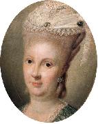 Matthieu, Georg David Portrait of Louise of  Altenburg oil